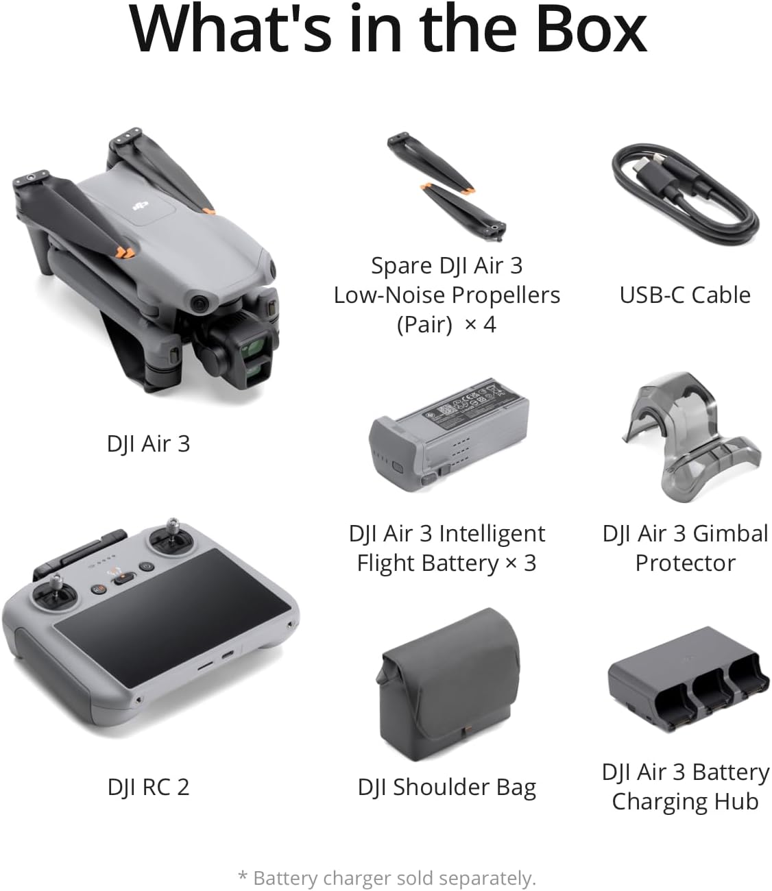  DJI Air 3 Fly More Combo with DJI RC 2